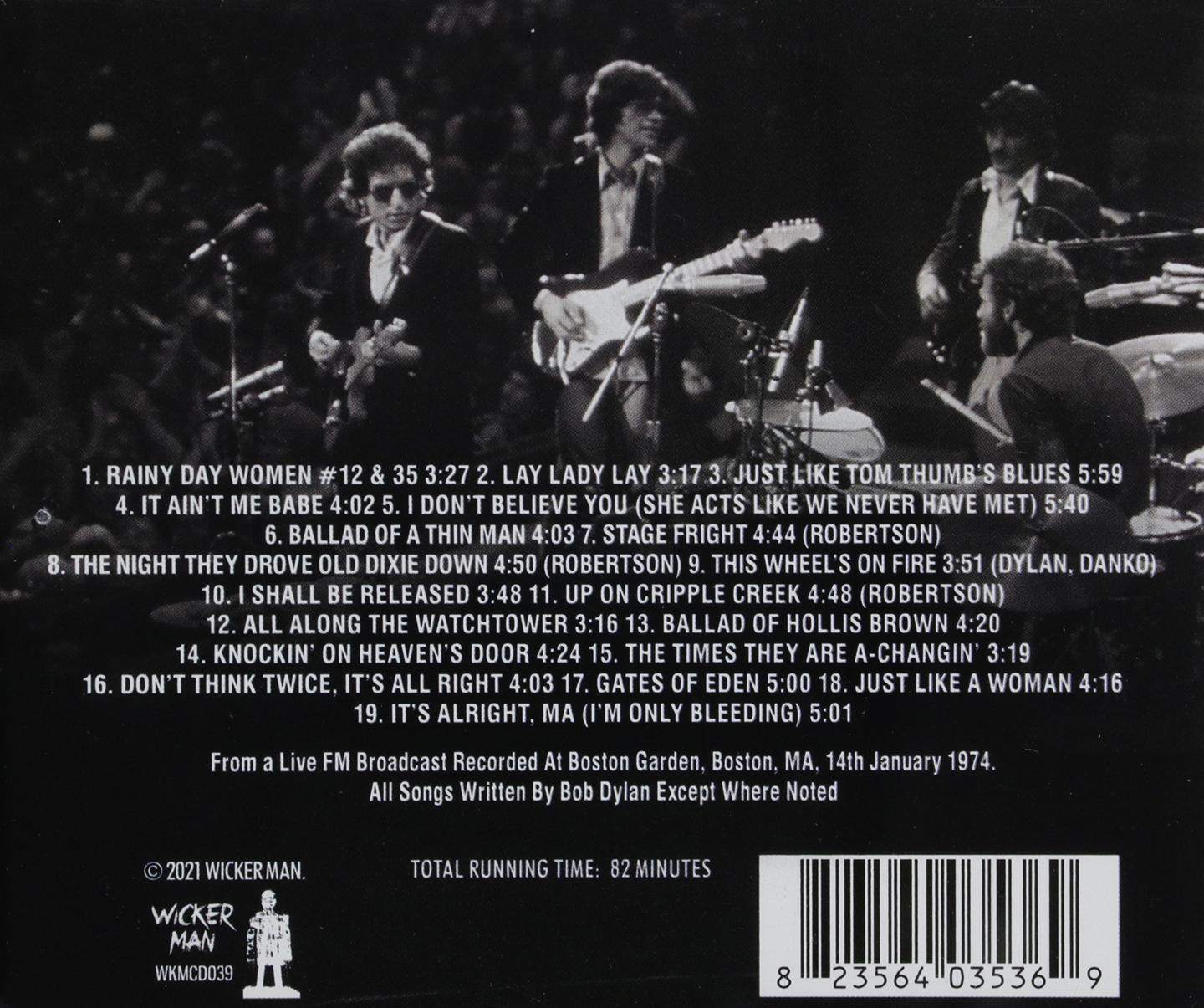BOB DYLAN & THE BAND Boston Garden 1974