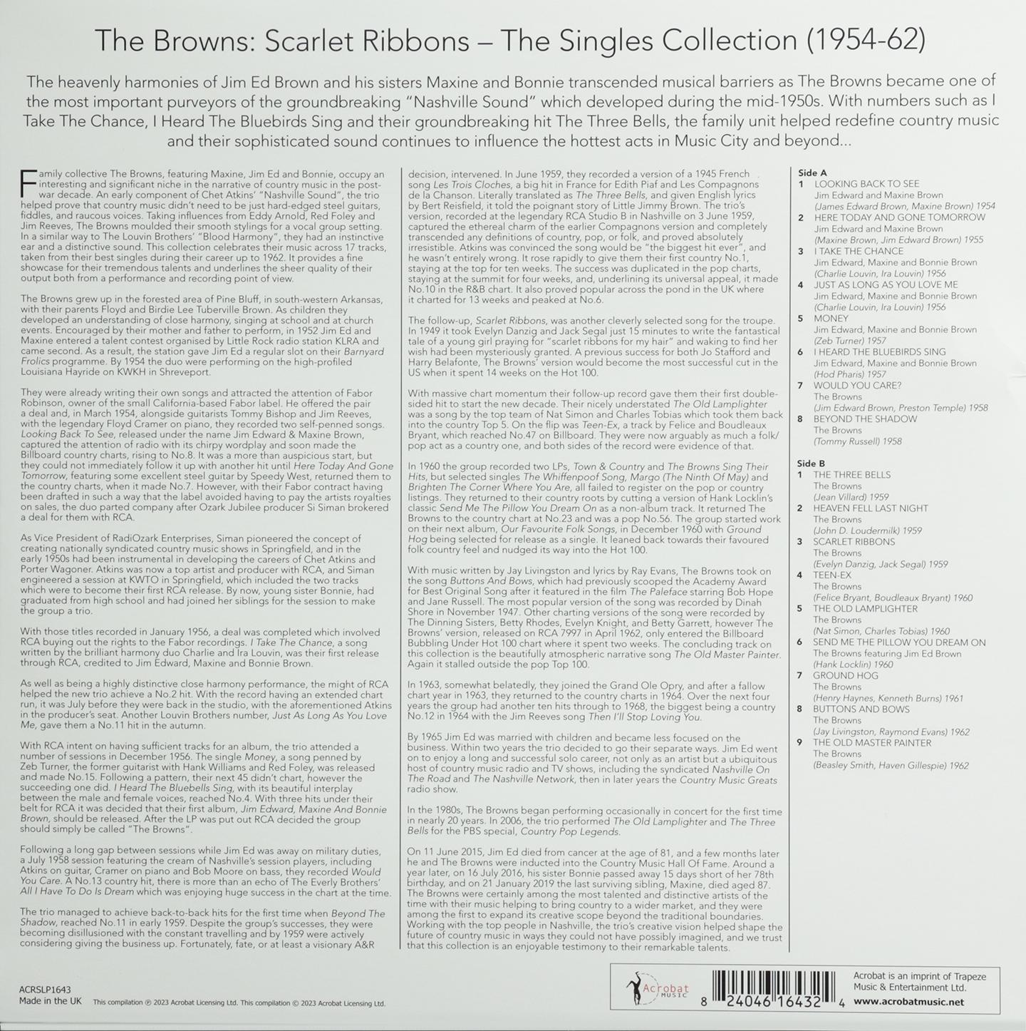 THE BROWNS: Scarlet Ribbons - HamiltonBook.com