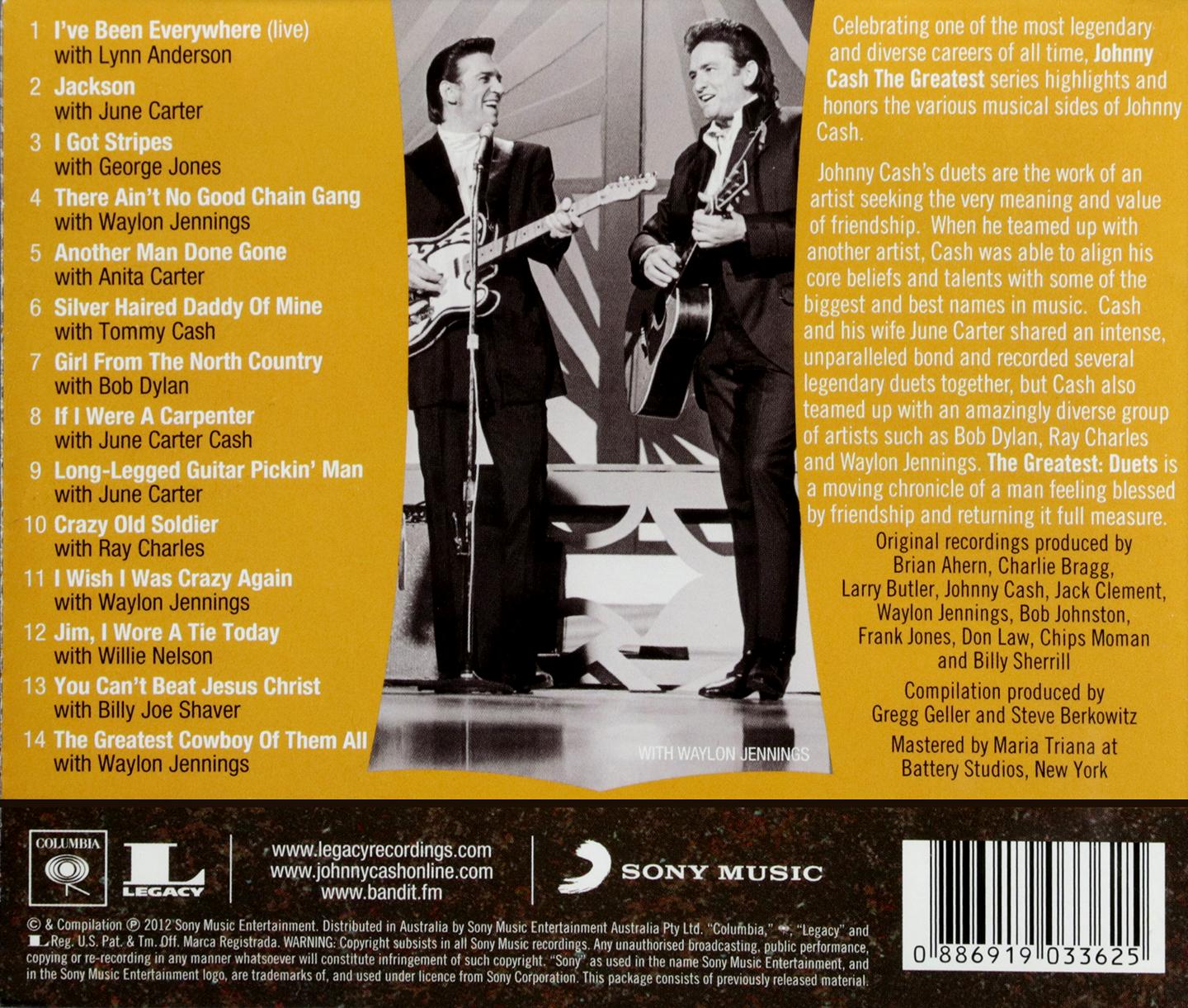 JOHNNY CASH The Greatest Duets