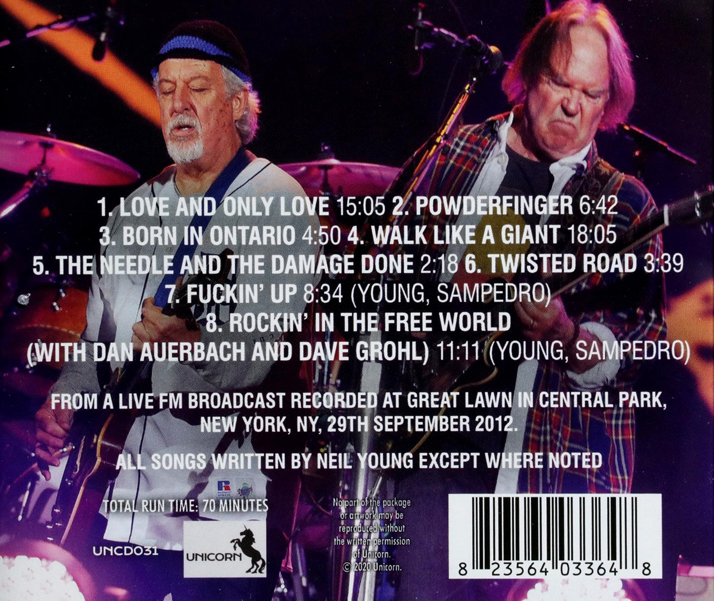 NEIL YOUNG: Global Citizen Festival - HamiltonBook.com 