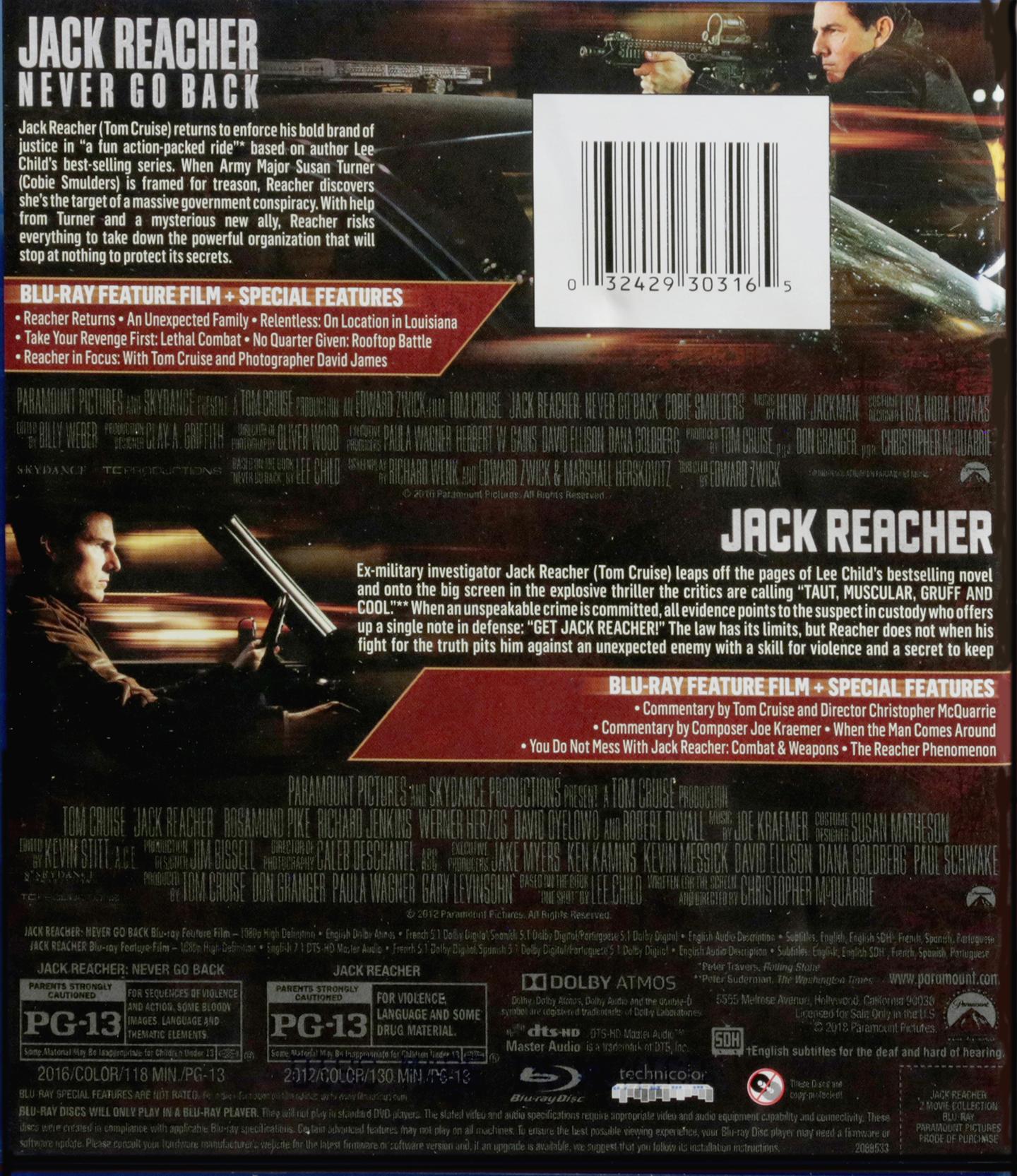 JACK REACHER 2MOVIE COLLECTION