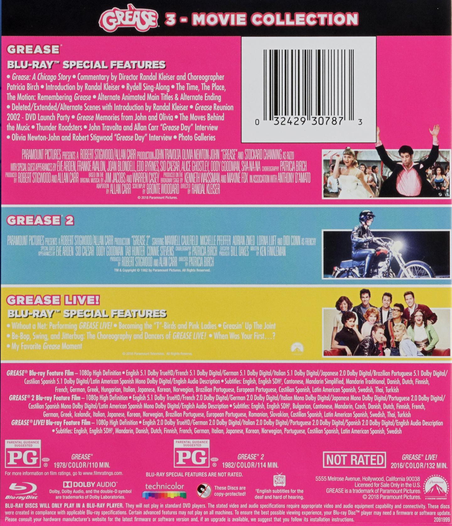GREASE 3MOVIE COLLECTION
