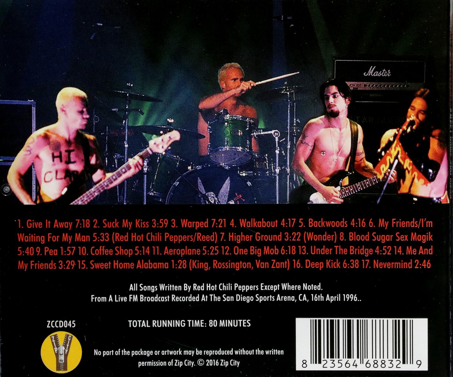 RED HOT CHILI PEPPERS Sweet Home San Diego