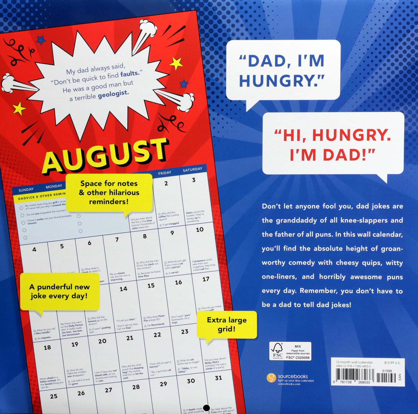 2024 DAD JOKES WALL CALENDAR