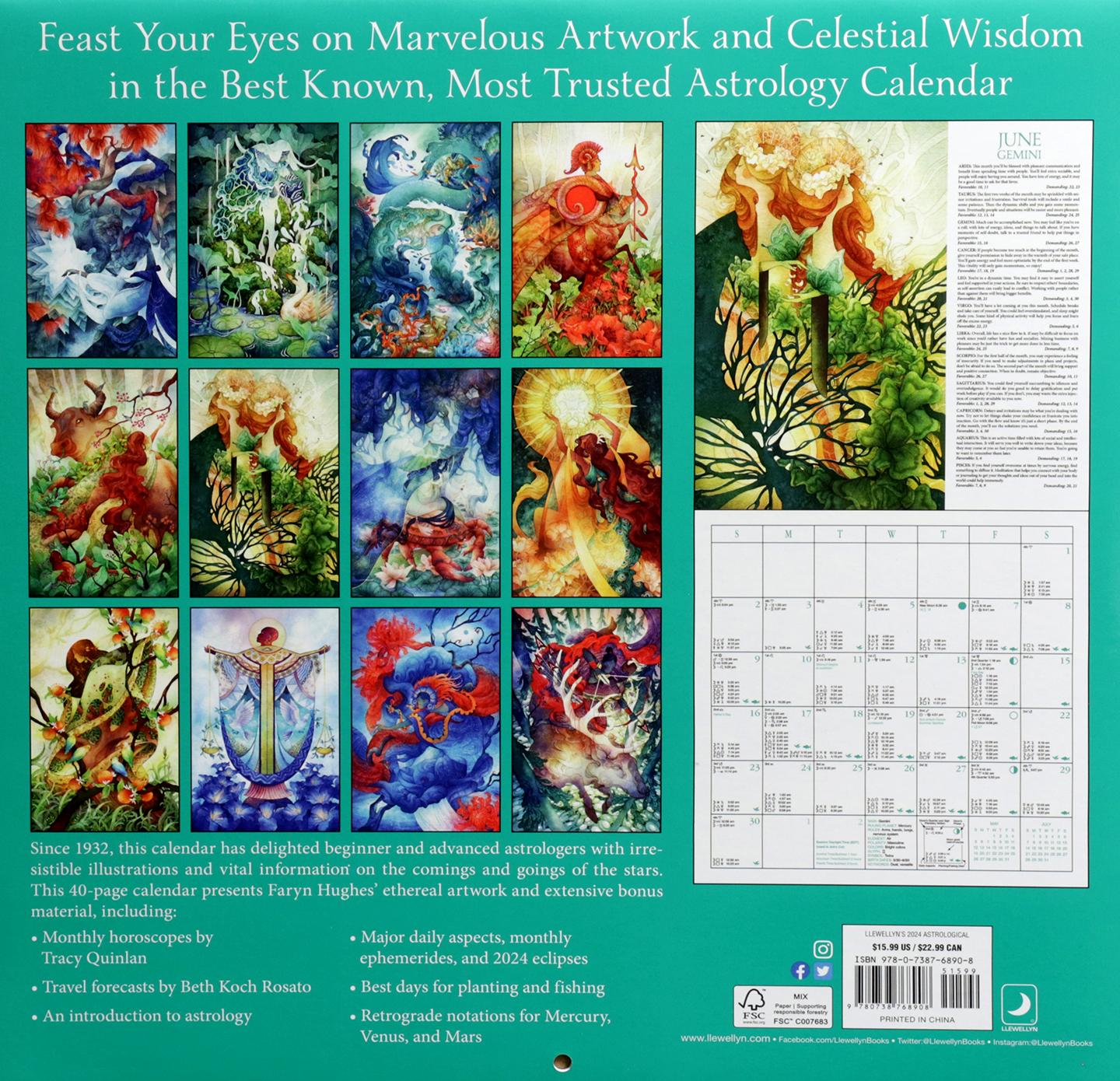 2024 LLEWELLYN'S ASTROLOGICAL CALENDAR