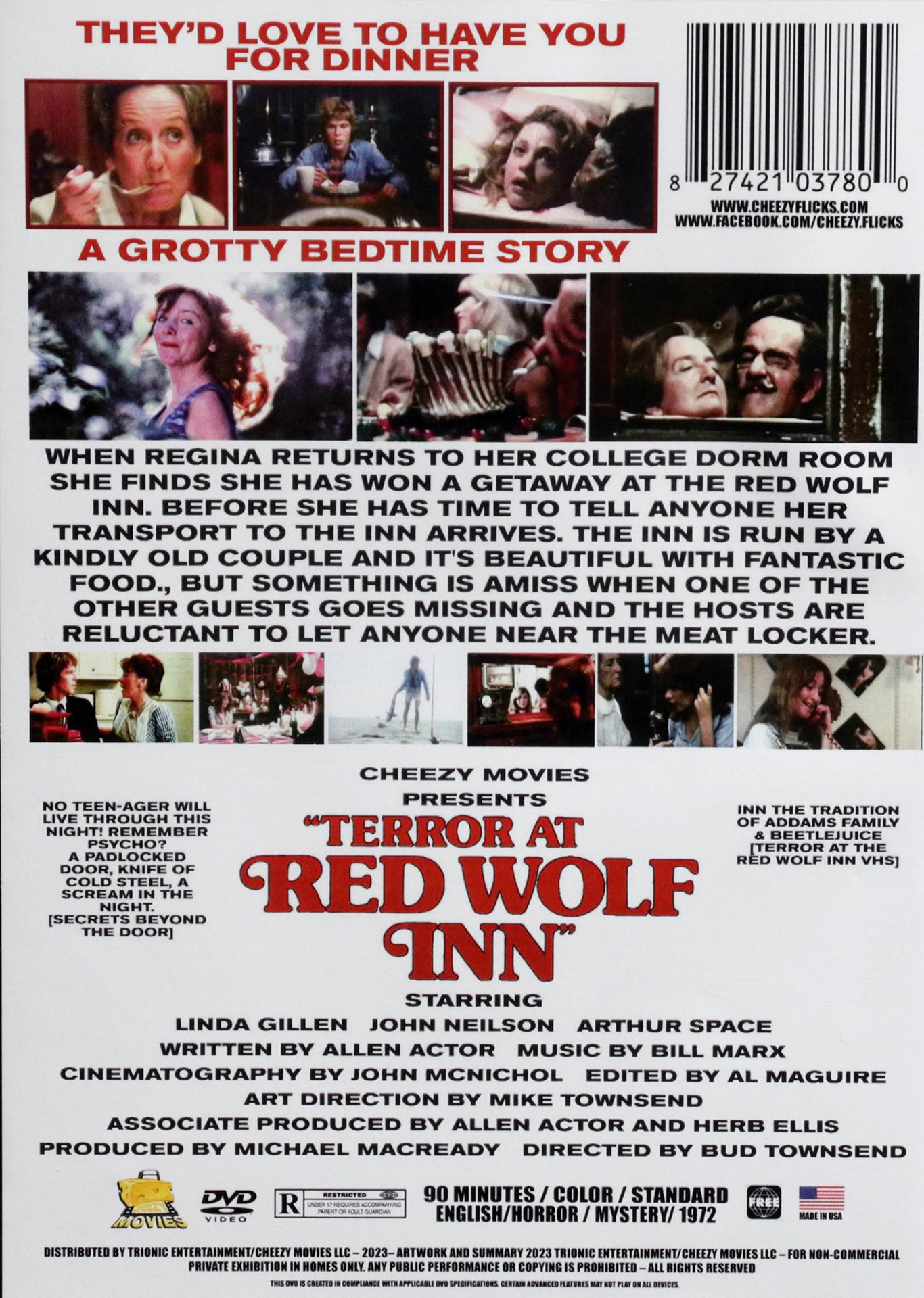 TERROR AT RED WOLF INN - HamiltonBook.com