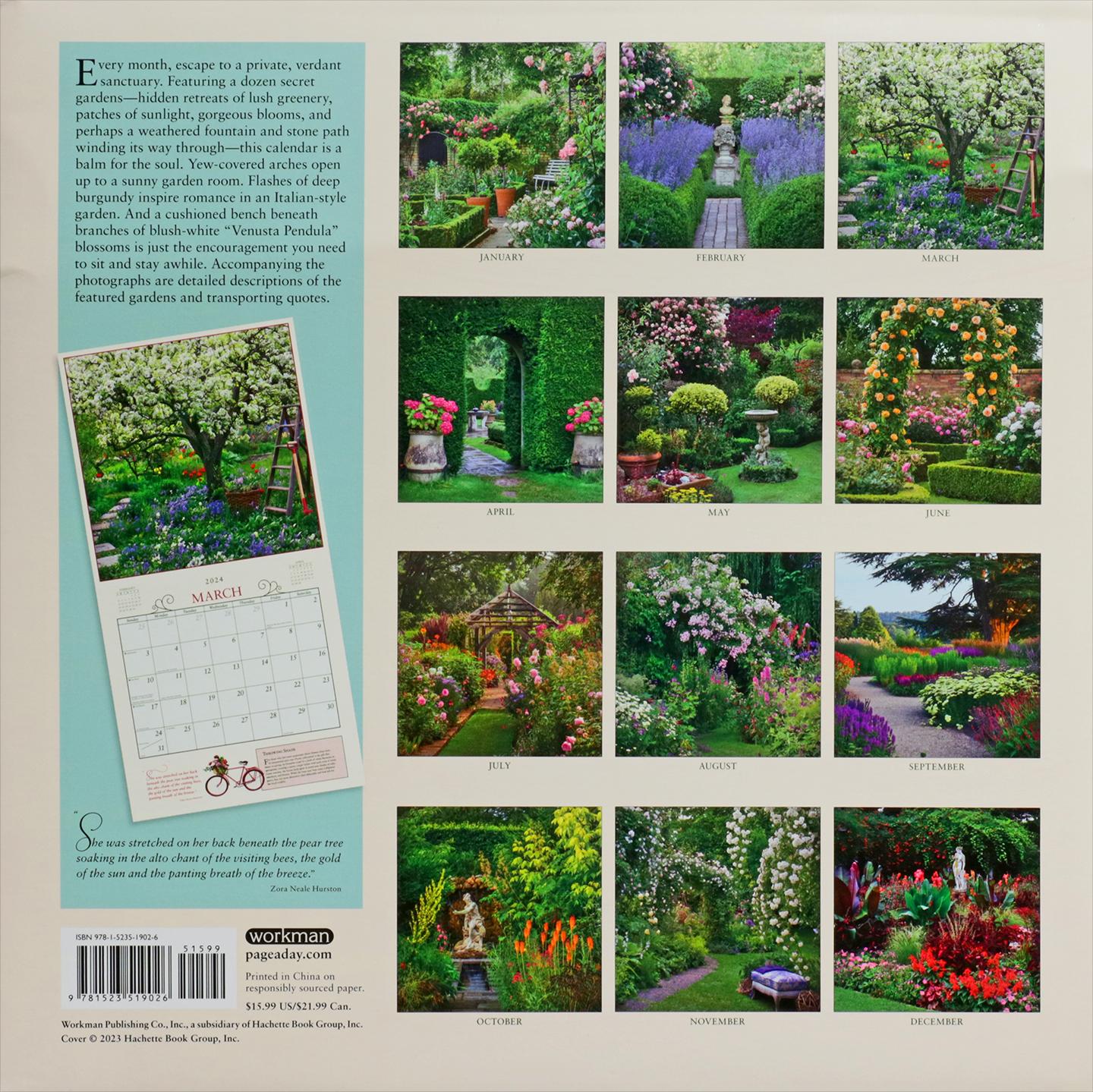 2024 SECRET GARDEN CALENDAR
