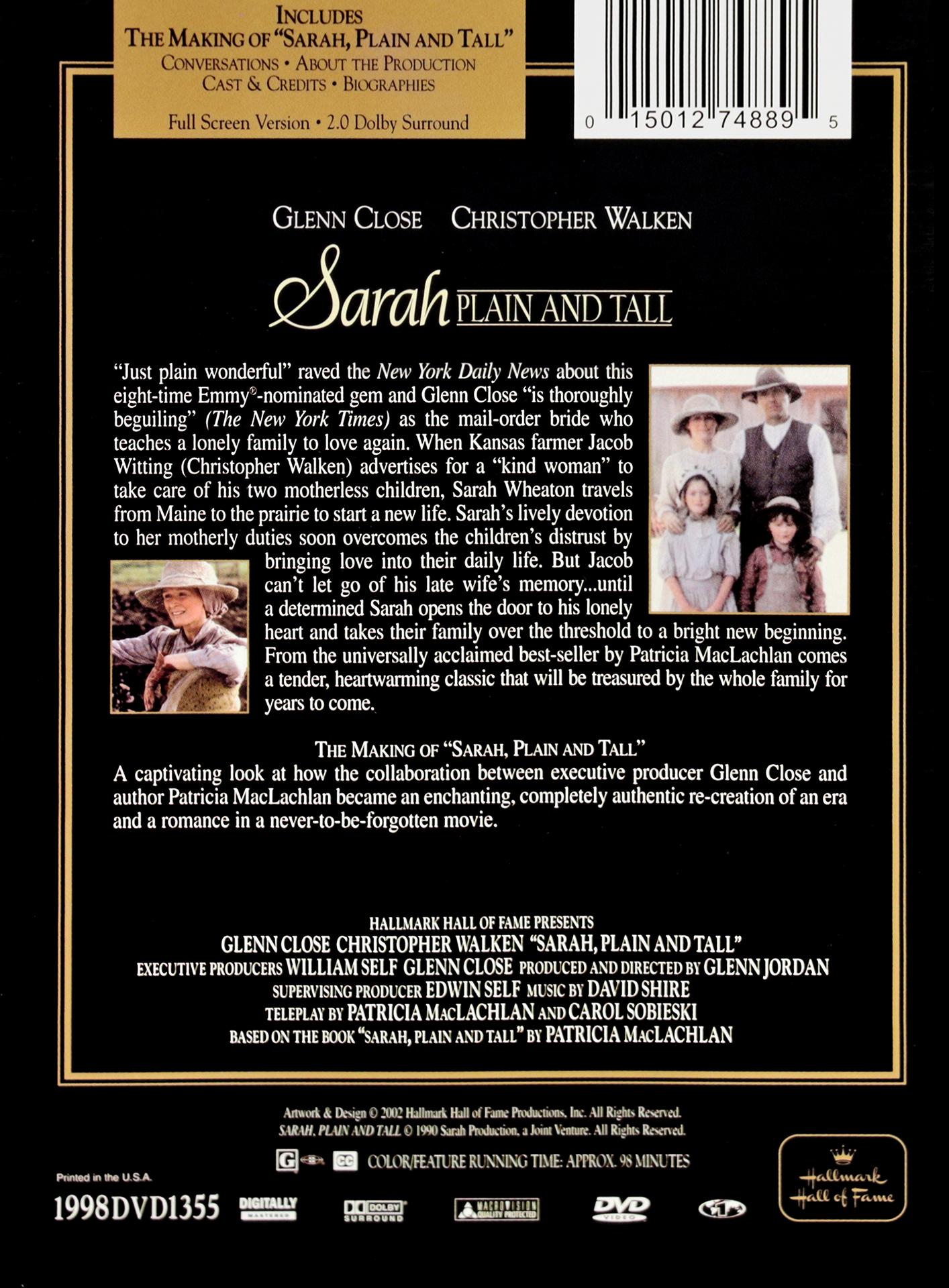 SARAH, PLAIN AND TALL - HamiltonBook.com