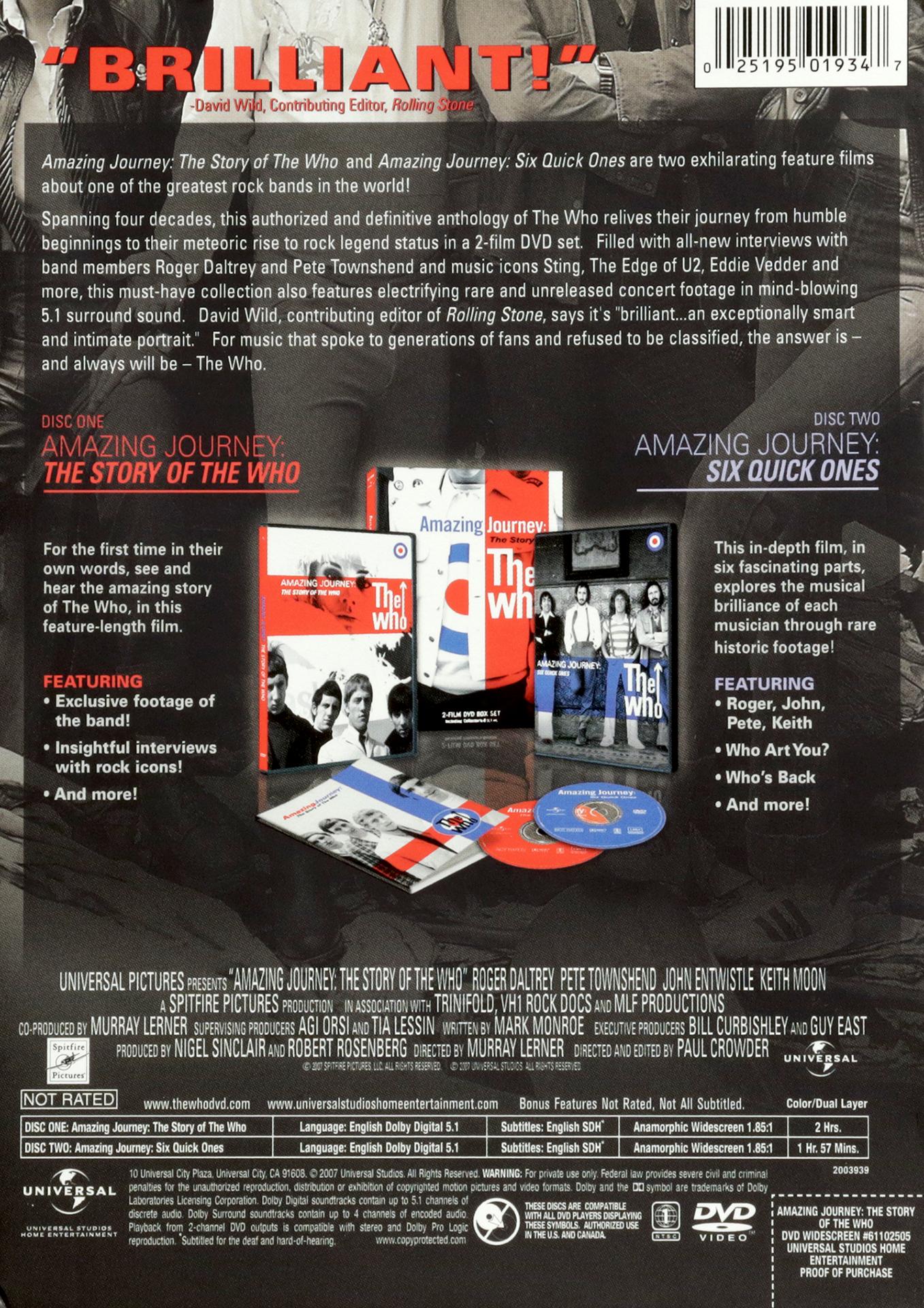 Amazing journey the story of the who hamiltonbook