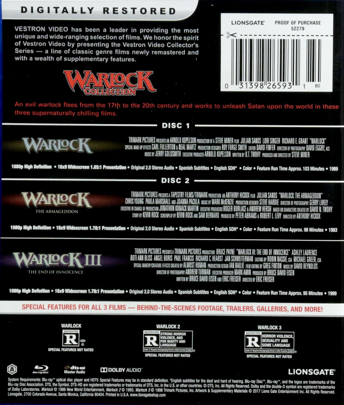 WARLOCK COLLECTION - HamiltonBook.com