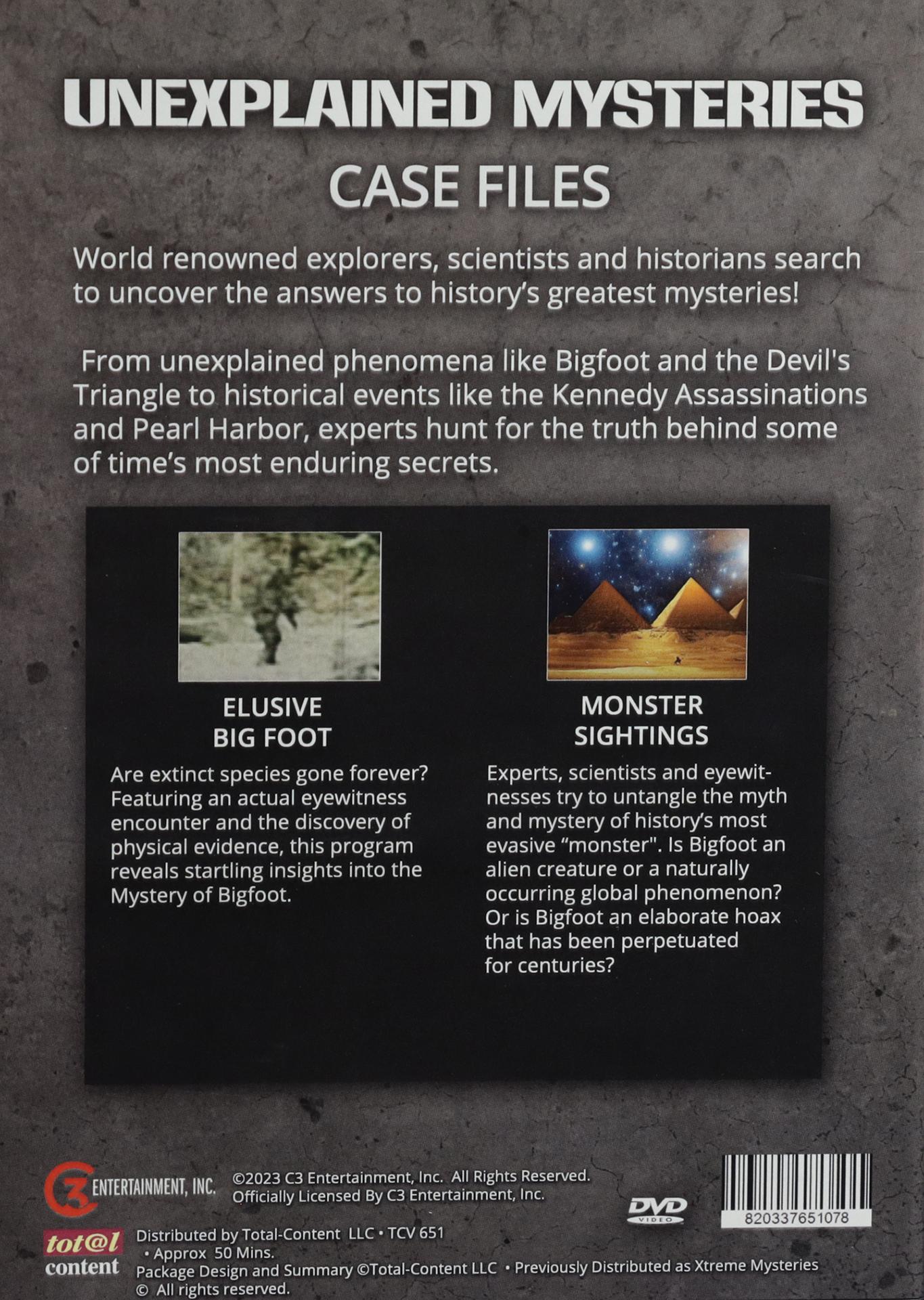 Unexplained Mysteries Elusive Bigfoot Monster Sightings