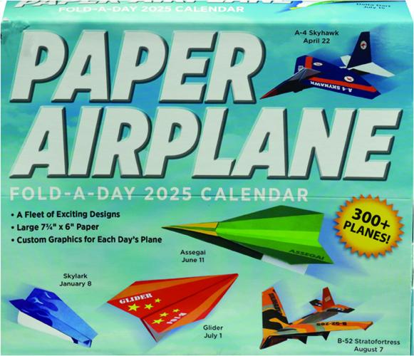 2025 PAPER AIRPLANE FOLDADAY CALENDAR