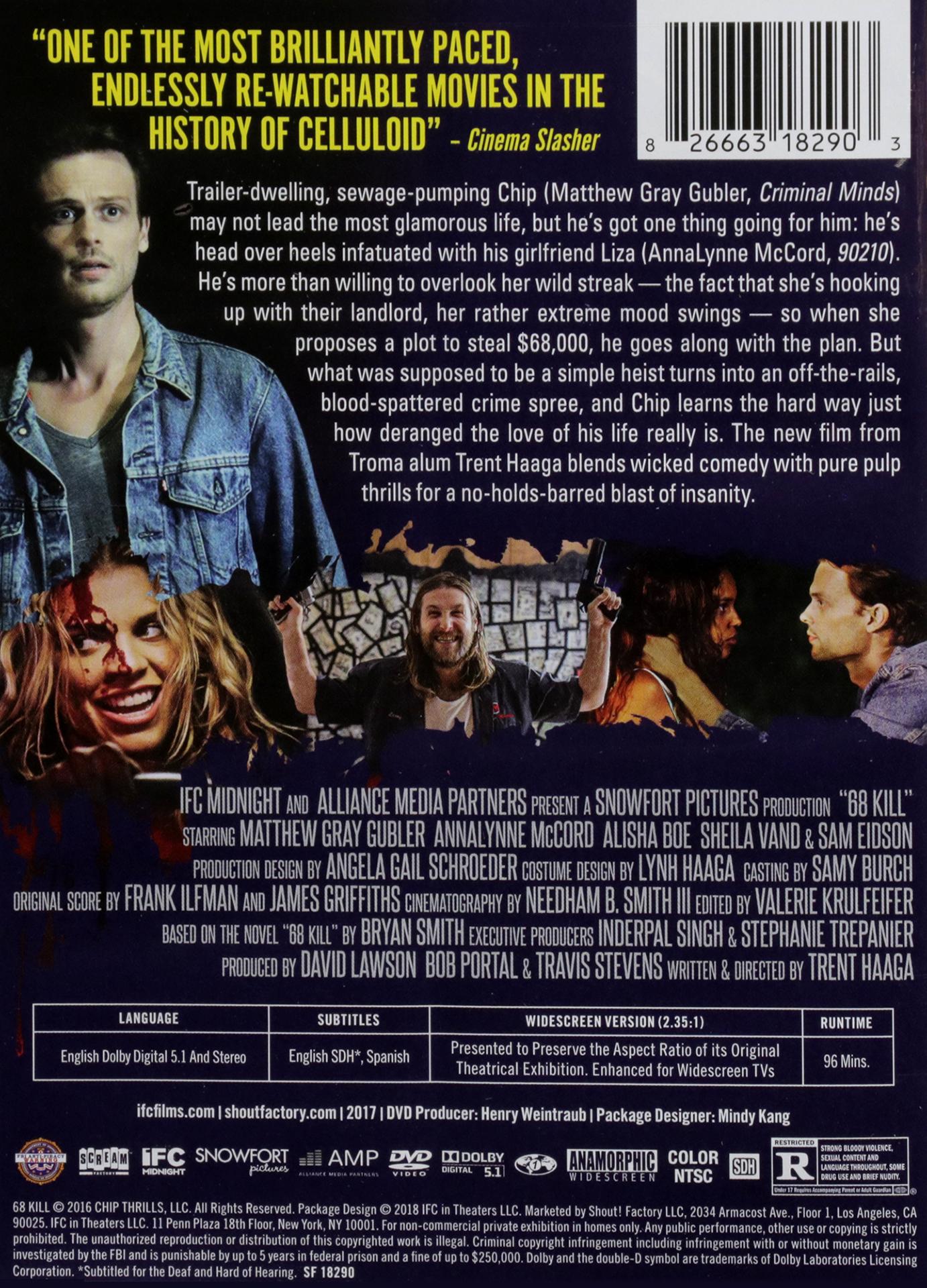 Where To Watch 68 Kill For Free 68 KILL - HamiltonBook.com