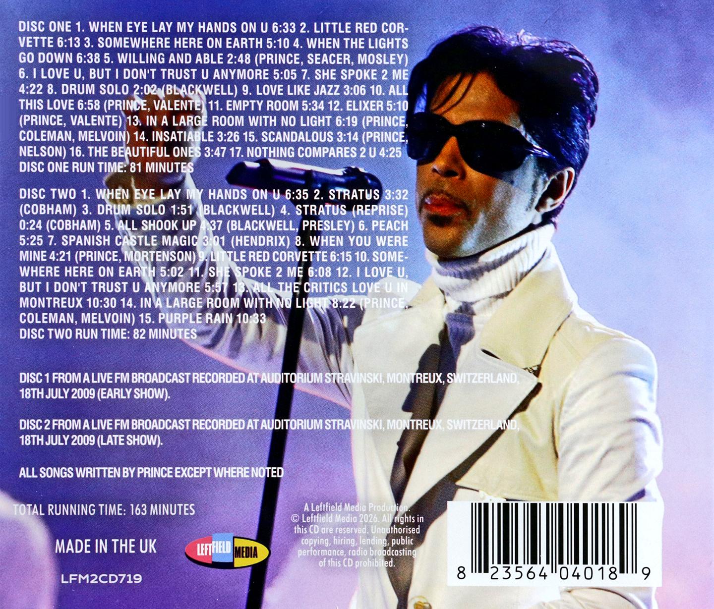 PRINCE: Montreux Jazz Festival - HamiltonBook.com